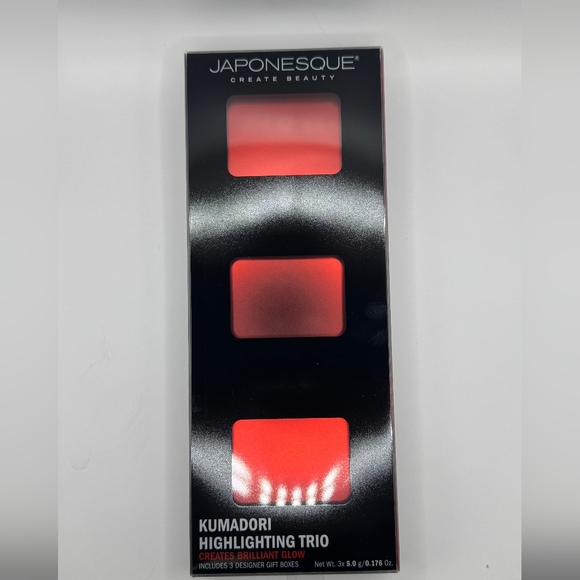 Pressed Powder Highlighter Trio — Champagne, Bronze, Rose Gold - Picture 2 of 3